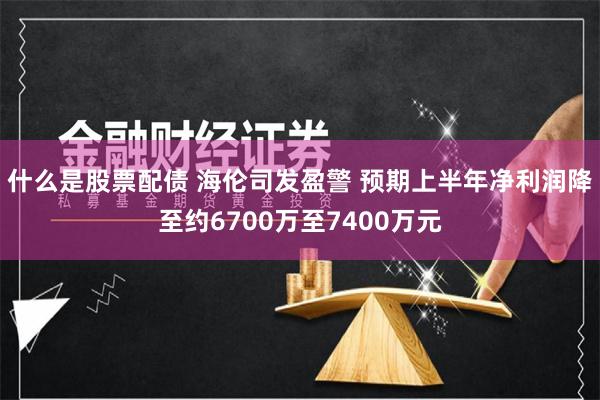 什么是股票配债 海伦司发盈警 预期上半年净利润降至约6700万至7400万元